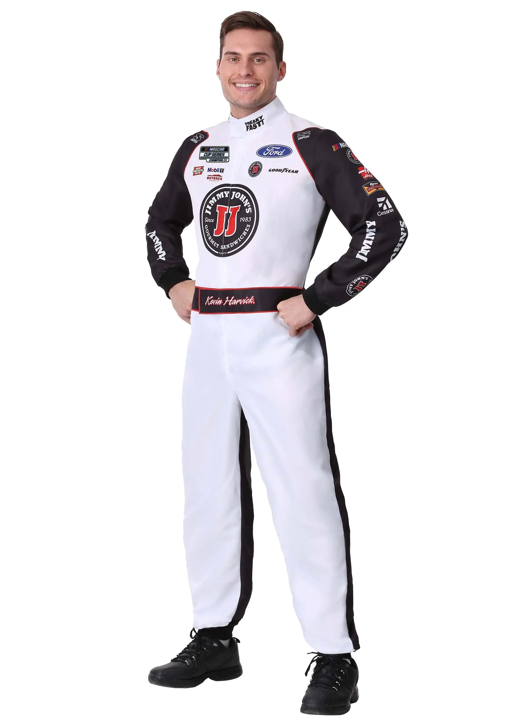 Fun Costumes NASCAR #4 Kevin Harvick(R) Jimmy John's Uniform Adult Costume - Image 2
