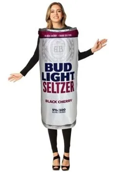 Morris Costumes Bud Light Black Cherry Seltzer Can Costume For Adults