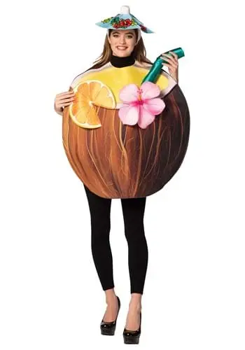 Rasta Imposta Coconut Cocktail Drink Costume For Adults