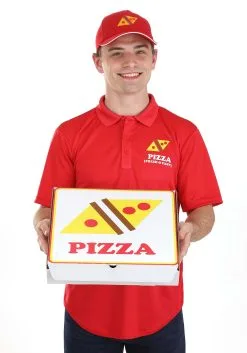 Suzhou Zhongsheng Imp & Exp Co., Ltd Pizza Delivery Guy Adult Costume With Box