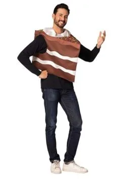 Rasta Imposta Slice Of Chocolate Cake Costume For Adults