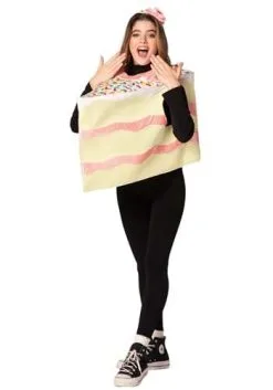 Rasta Imposta Slice Of Pink Cake Costume For Adults