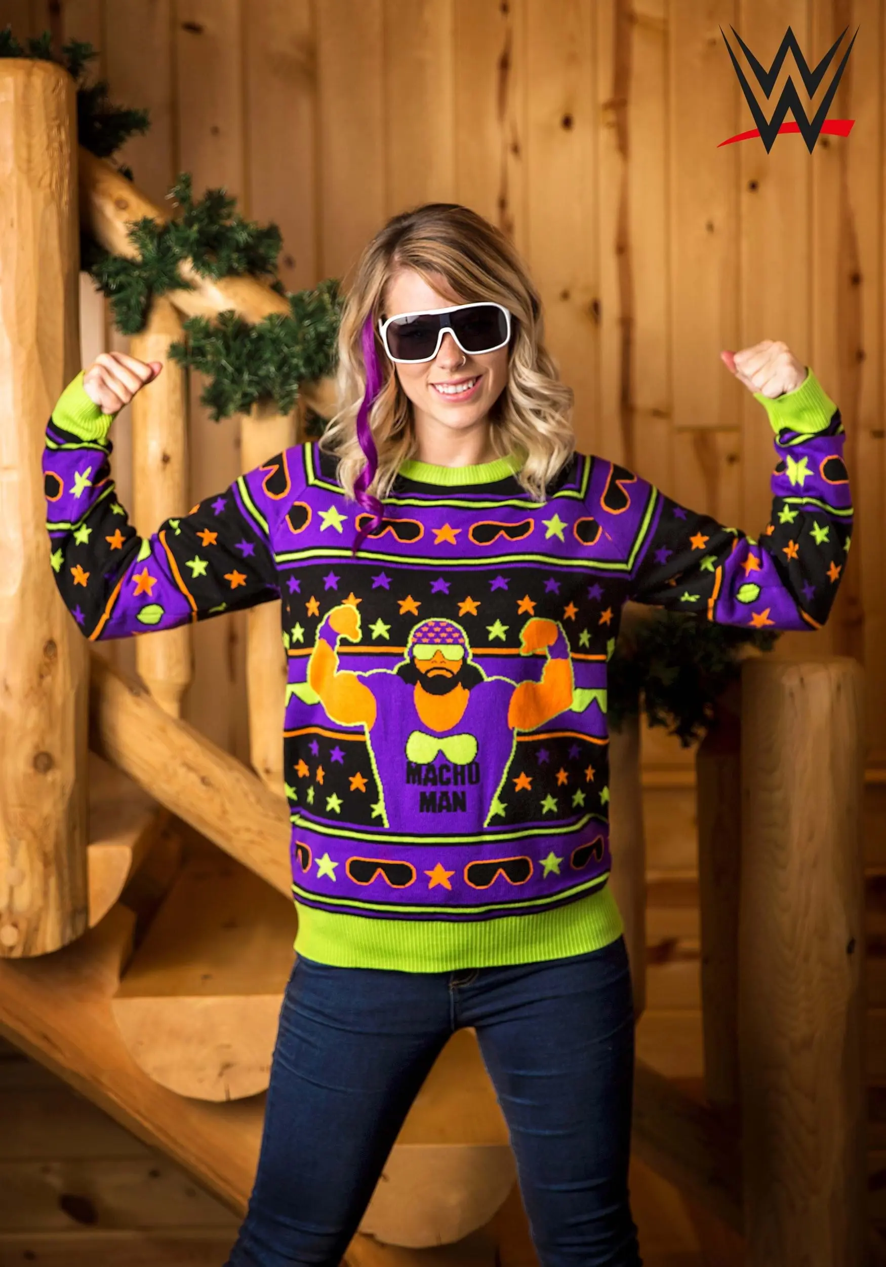 Shenzen Amilla Adult WWE Macho Man Ugly Christmas Sweater - Image 4