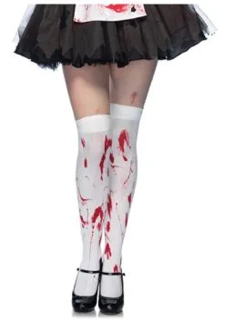 LEG AVENUE Bloody Thigh High Stockings