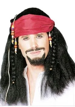 Costume Culture By Franco LLC Buccaneer Braided Wig & Bandana