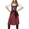 LF Products Pte. Ltd. Burgundy Pirate Wench Costume