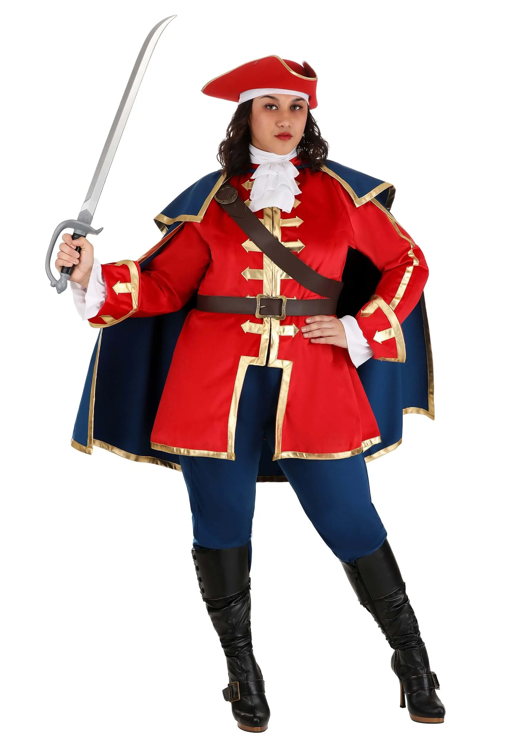 Fun Costumes Captain Pirate Women's Plus Size Costume