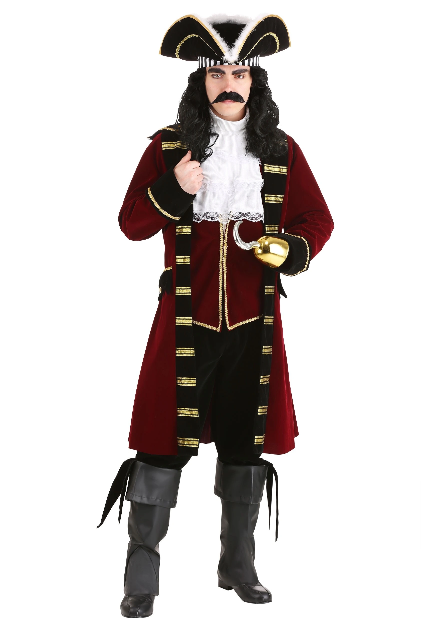 Fun Costumes Deluxe Captain Hook Costume For Men