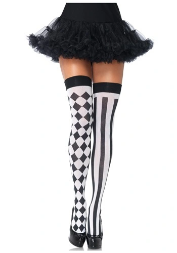 LEG AVENUE Harlequin Thigh High Stockings