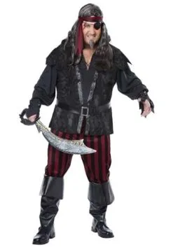 California Costume Collection Ruthless Rogue Pirate Plus Size Costume For Men
