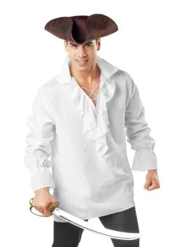 Seasons (HK) Ltd. Men's White Pirate Costume Shirt