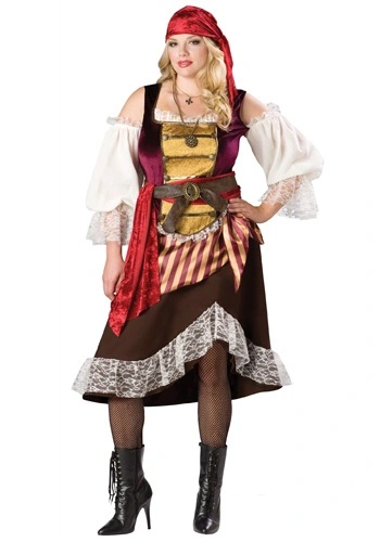 In Character Plus Deckhand Darlin' Pirate Costume