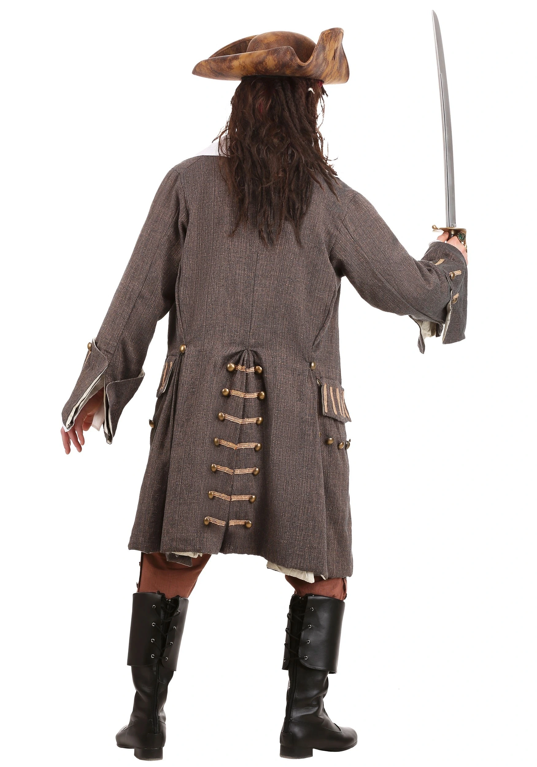 Fun Costumes Plus Size Men's Realistic Caribbean Pirate Costume - Image 2