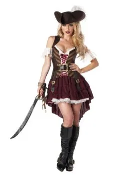 California Costume Collection Women's Sexy Swashbuckler Captain Plus Size Costume