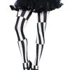 Striped Optical Illusion Tights For Women