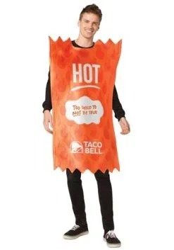 Morris Costumes Adult Taco Bell Hot Sauce Packet Taco Bell Costume