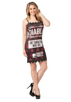Morris Costumes Women's Taco Bell Diablo Taco Bell Sauce Packet Costume