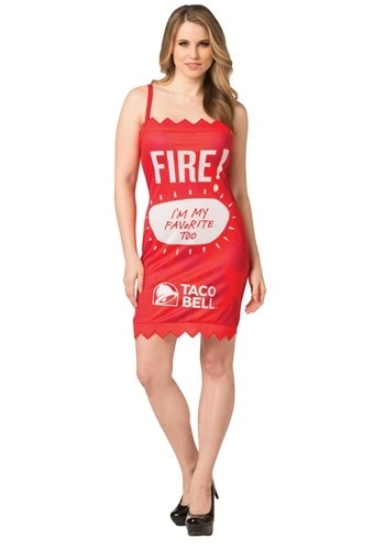 Morris Costumes Womens Fire Taco Bell Sauce Packet Taco Bell Costume