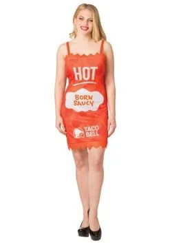 Morris Costumes Womens Taco Bell Hot Sauce Packet Taco Bell Costume