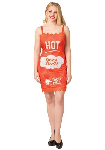 Morris Costumes Womens Taco Bell Hot Sauce Packet Taco Bell Costume