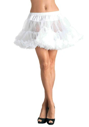 LEG AVENUE White Tulle Petticoat