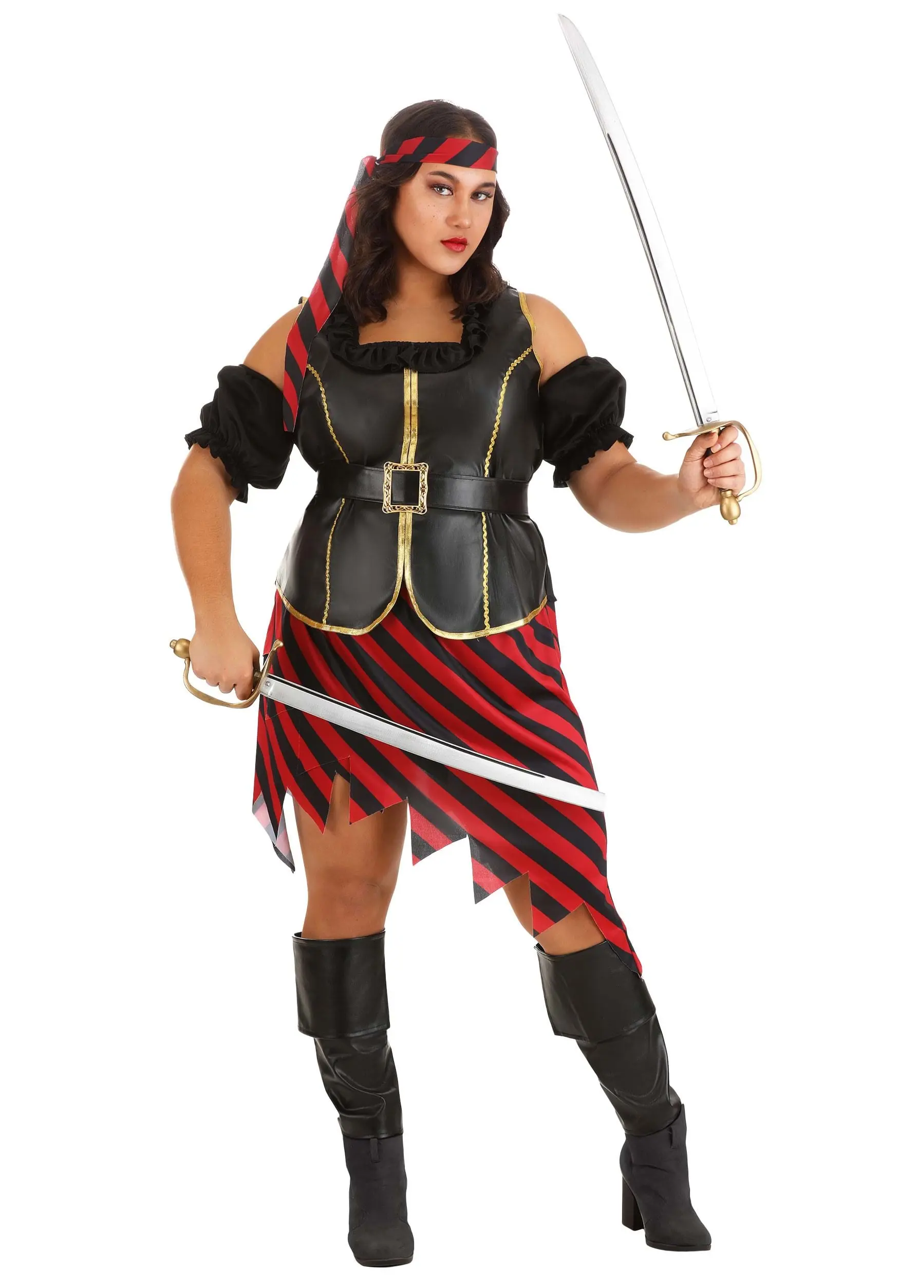 Fun Costumes Plus Size Budget Pirate Costume Dress For Women