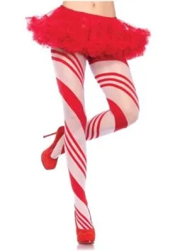 LEG AVENUE Women's Candy Cane Tights