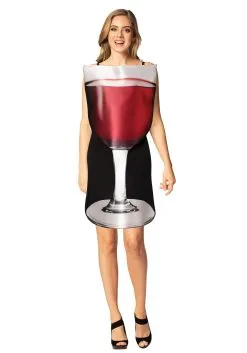Morris Costumes Glass Of Red Wine Costume For Women