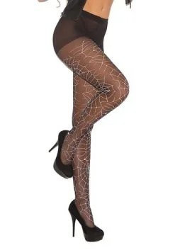 Elegant Moments Glow In The Dark Women's Spider Tights