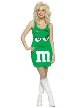 Rasta Imposta Womens Green M&M Costume