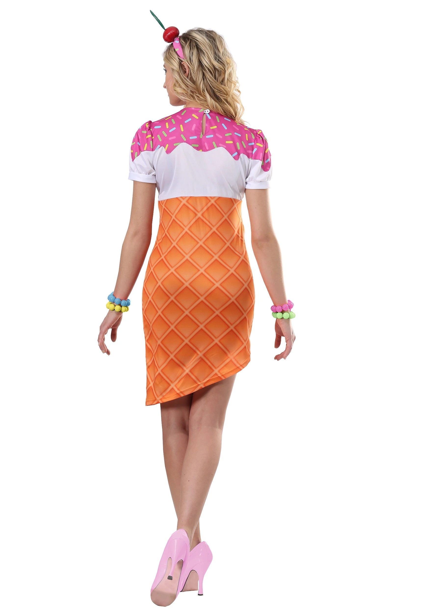 Fun Costumes Womens Ice Cream Cone Costume - Image 2
