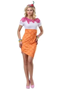 Fun Costumes Womens Ice Cream Cone Costume