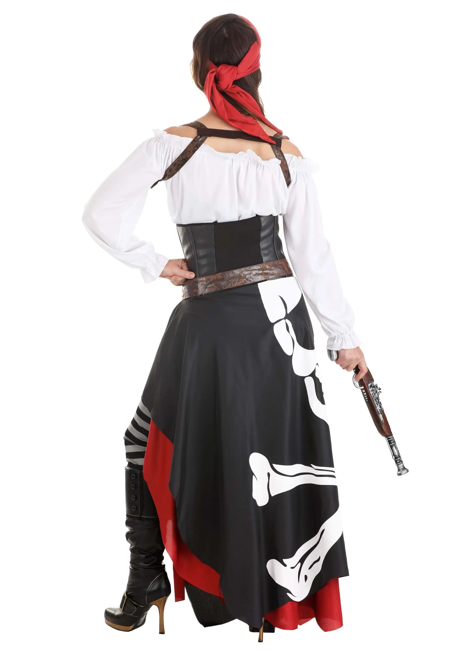 Fun Costumes Skeleton Flag Rogue Pirate Costume For Women - Image 11