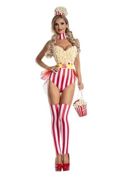 Party King Popcorn Babe Costume For Women