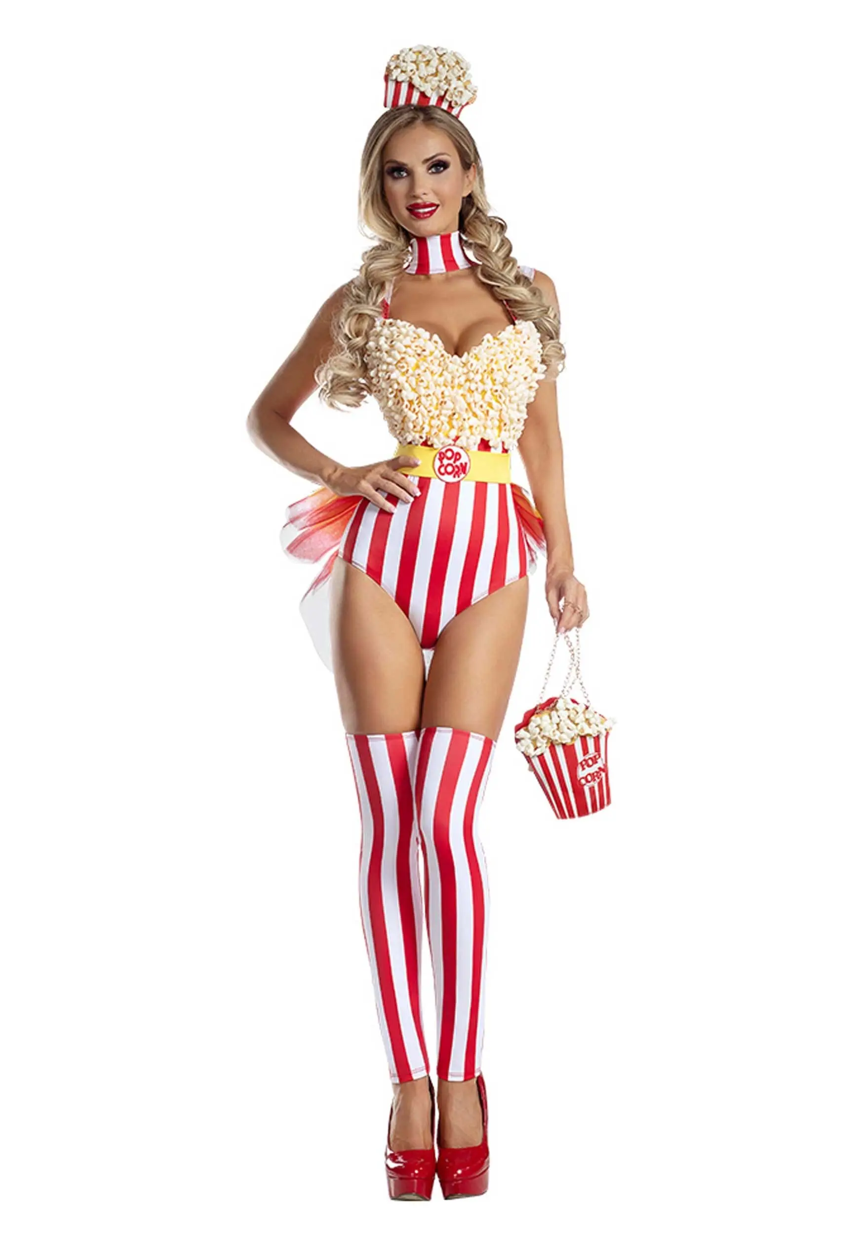 Party King Popcorn Babe Costume For Women