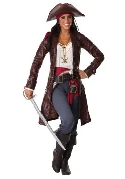 Fun Costumes Women's Pretty Pirate Captain Costume