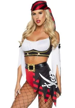 LEG AVENUE Sexy Wicked Pirate Wench Costume For Women