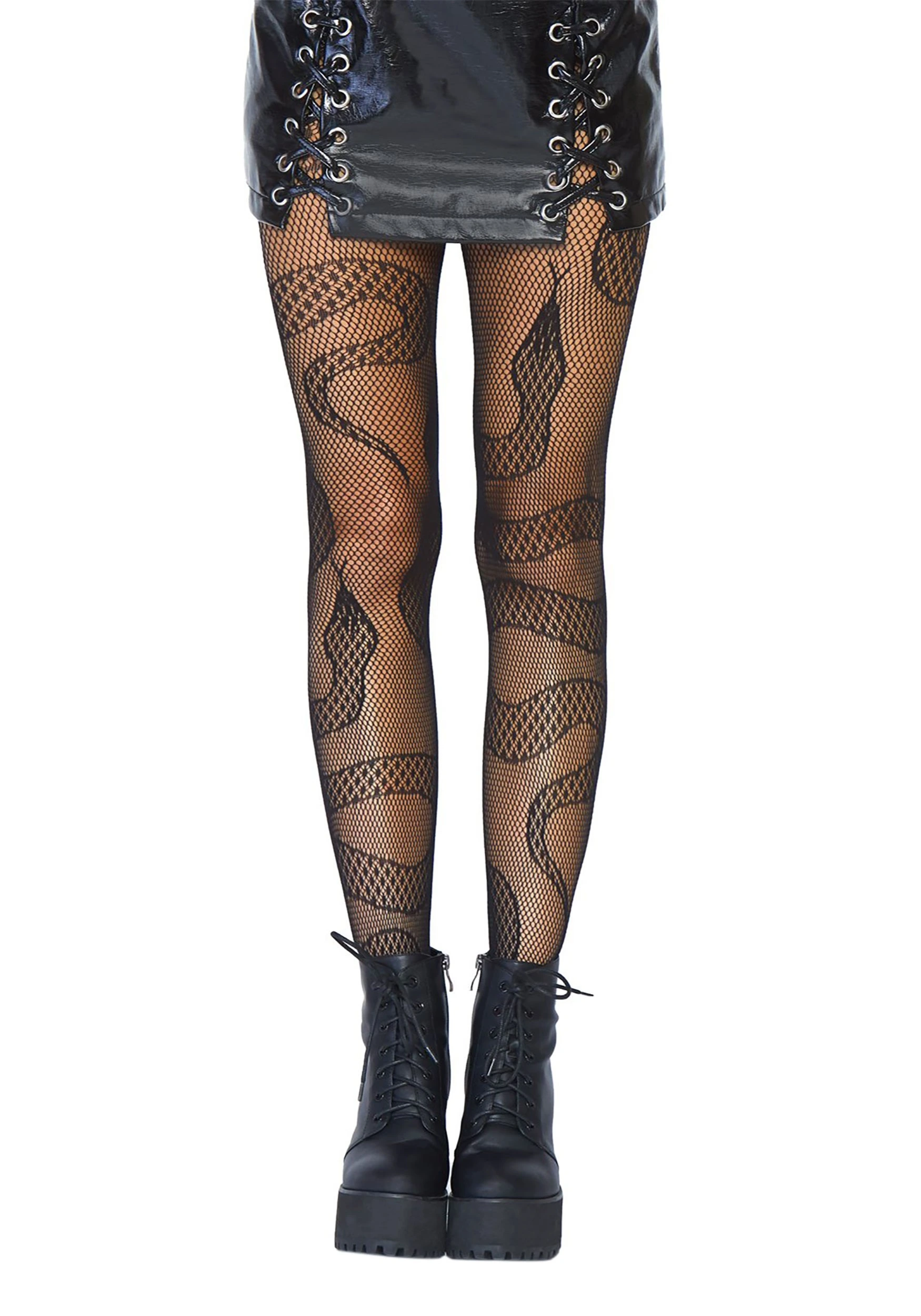 LEG AVENUE Women's Snake Net Tights