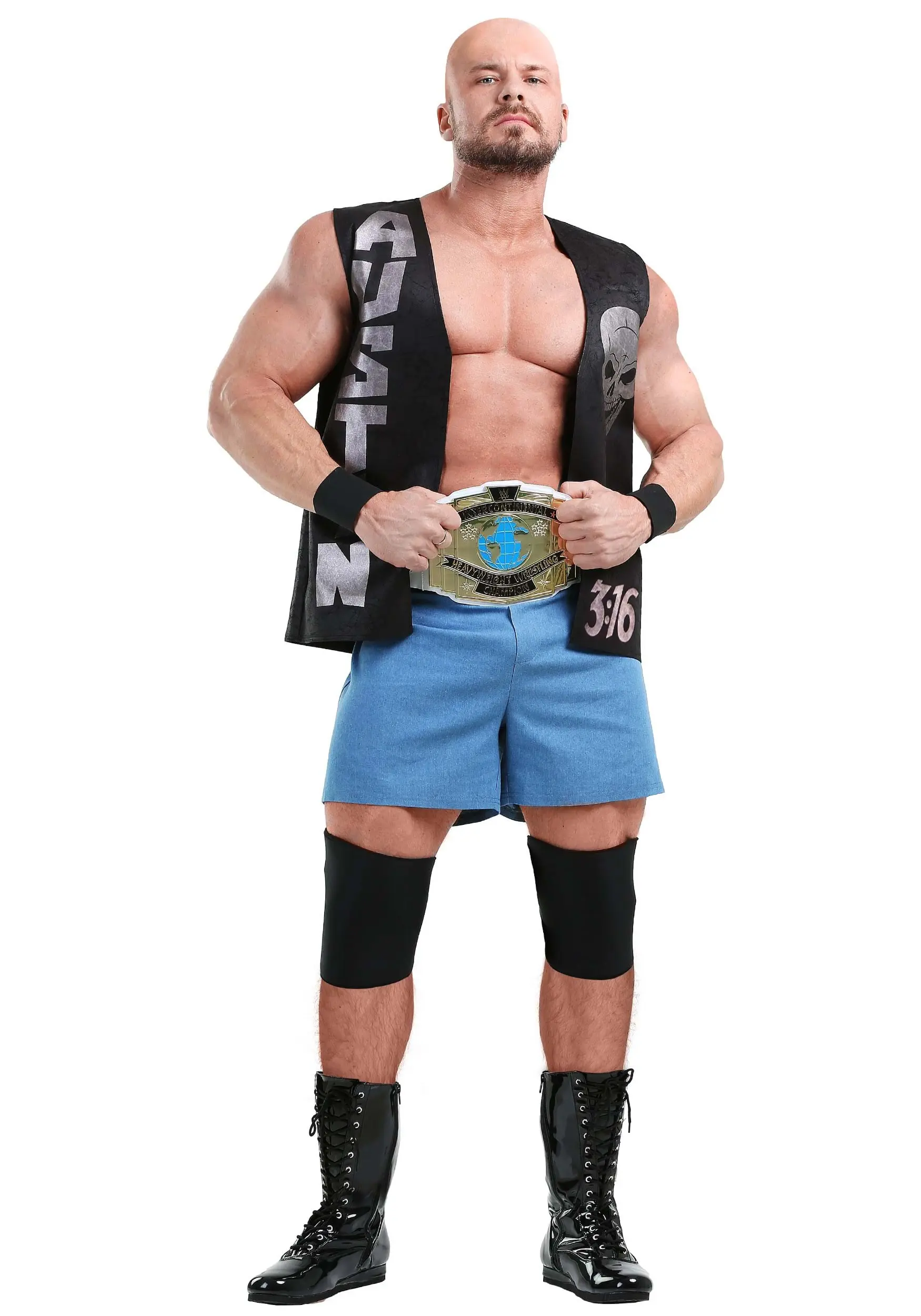 Fun Costumes Adult Plus Size Stone Cold Steve Austin WWE Costume