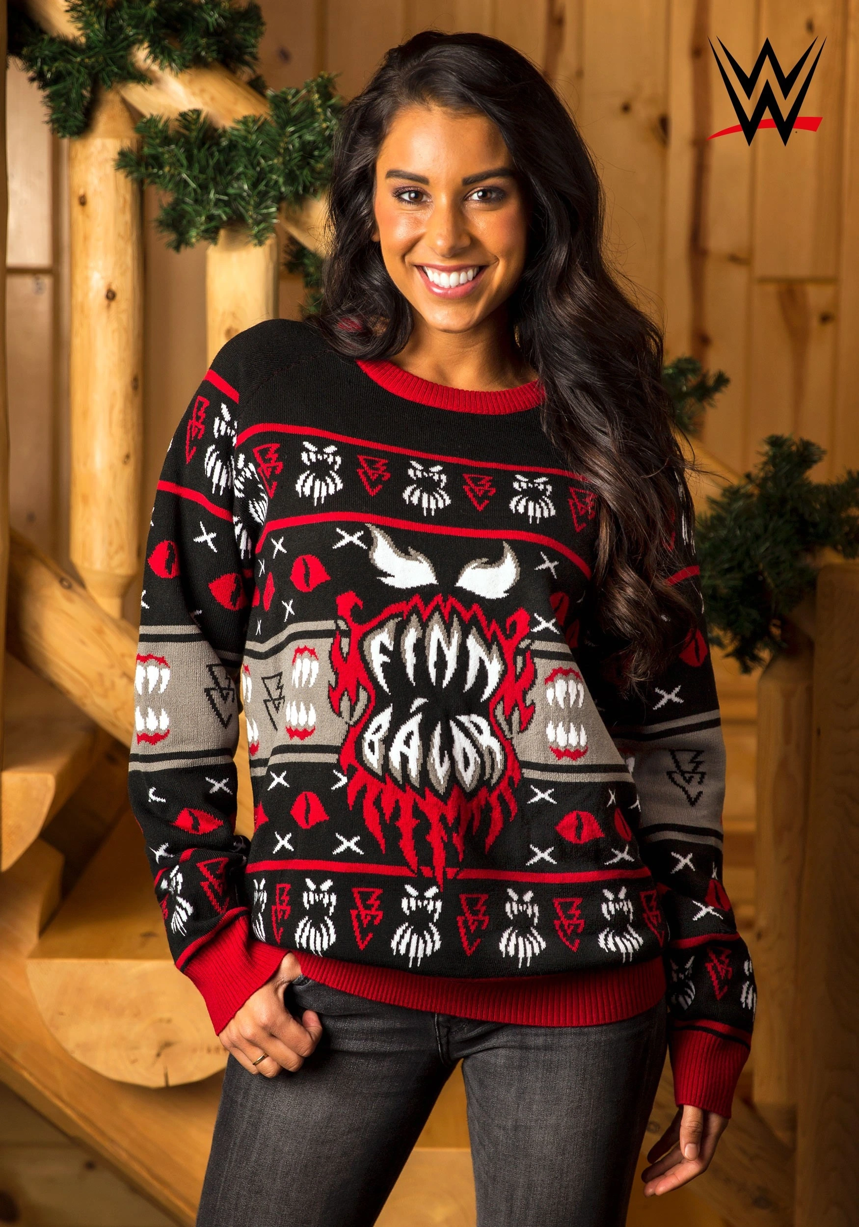 Shenzen Amilla Adult WWE Finn Bálor Ugly Christmas Sweater - Image 2